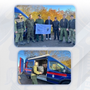 В рамках Всероссийской акции «Дни белых журавлей» офицеры Следственного комитета направили гуманитарную помощь из Ленинградской области в Донецк