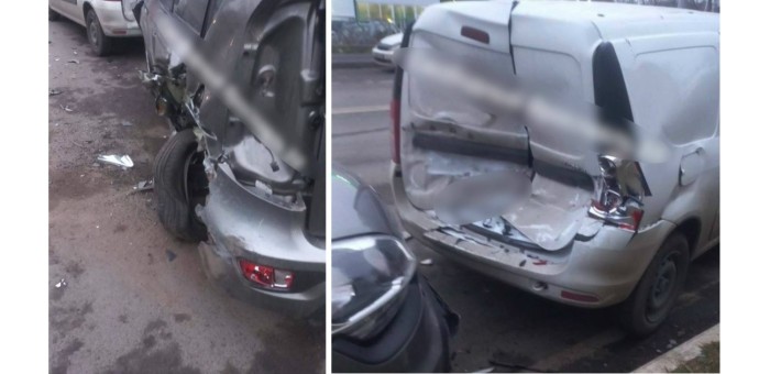 В Ярославле пьяный водитель врезался в припаркованные автомобили В Ярославле пьяный водитель врезался в припаркованные автомобили