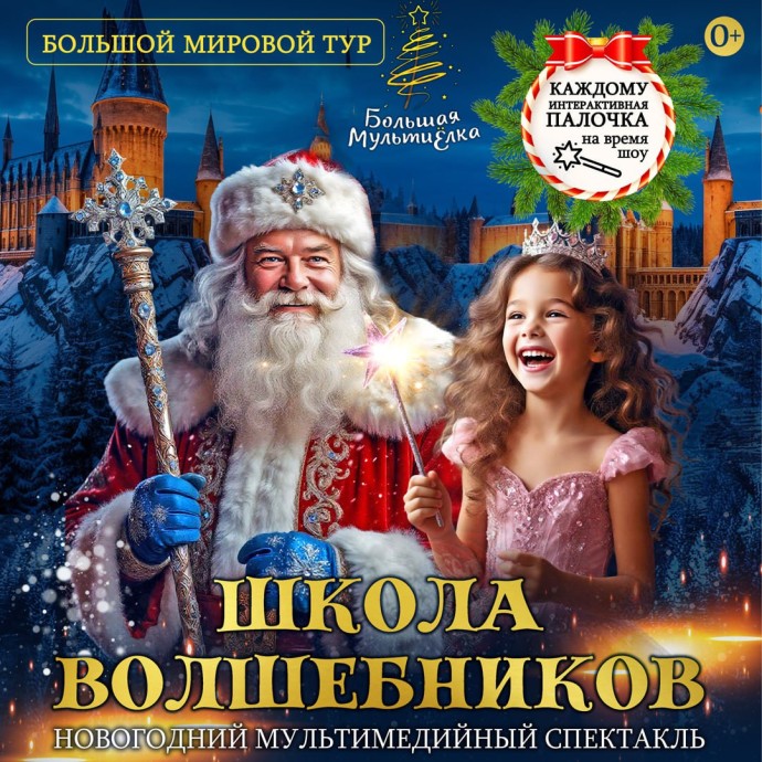 «МультиЁлка. Школа волшебников» – новогоднее интерактивное шоу для всей семьи