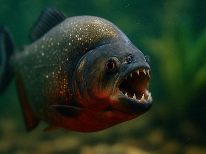 Около трети видов пираний питаются растениями и фруктами