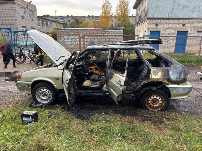 Дети играли с зажигалкой и сожгли машину в Костромской области Дети играли с зажигалкой и сожгли машину в Костромской области