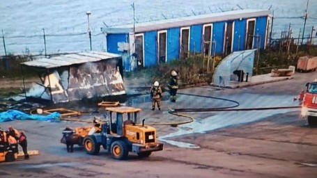 На территории порта Усть-Луга произошёл пожар
