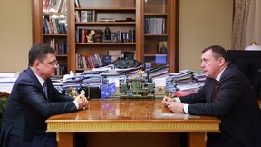 Александр Новак провёл встречу с губернатором Сахалинской области Валерием Лимаренко