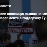 В Молдавии оппозиция вышла на митинг у здания парламента в поддержку Гуцул