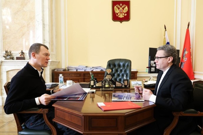 Глава Вологодчины Георгий Филимонов встретился с министром спорта РФ Михаилом Дегтяревым