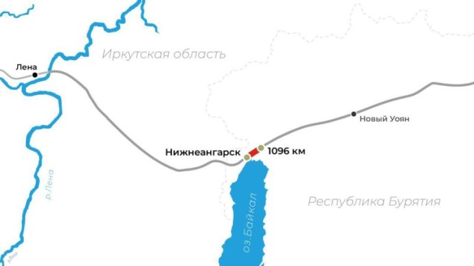 На БАМе в Бурятии запустили движение по новой двухпутной вставке у Байкала