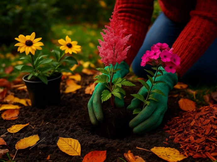 Подзимняя посадка ускоряет весеннее цветение многолетников
