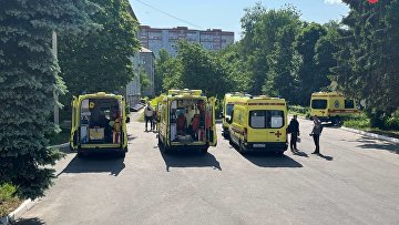 Московские медики оказывают помощь пострадавшим в Брянске