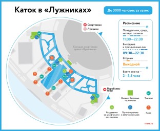 Каток в «Лужниках»