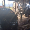 В районе Бурятии сгорел автомобиль