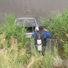 В Суре у Ростовской улицы пензенские спасатели обследовали затонувший автомобиль
