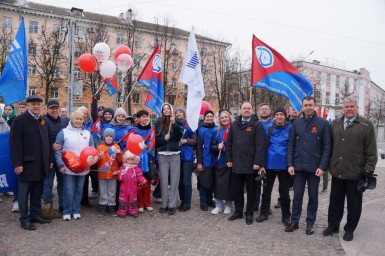 Митинг в честь Праздника Весны и Труда прошел в Ярославле