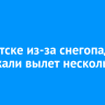 В Иркутске из-за снегопада задержали вылет нескольких рейсов