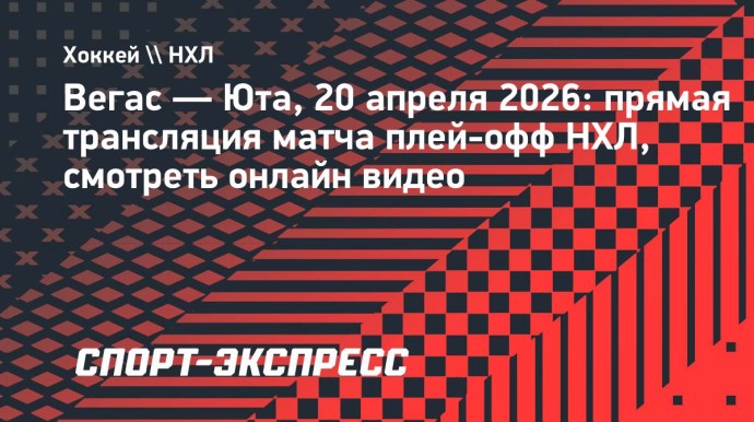 «Вегас» — «Юта»: прямая трансляция матча плей-офф НХЛ, смотреть онлайн видео