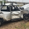 В столкновении легковушки с автобусом и столбом пострадал астраханец