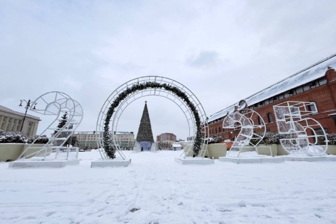 На создание двух новогодних инсталляций «2026» в Пензе потратят более 600 тысяч