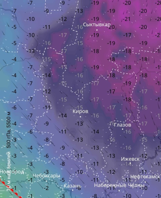В Кировской области прогнозируют похолодание до -20 В Кировской области прогнозируют похолодание до -20