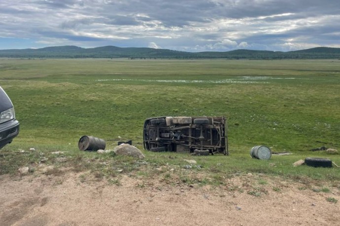 В Бурятии погиб пассажир опрокинувшегося УАЗа