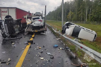 Под Арзамасом в результате ДТП взорвалась цистерна с углекислотой