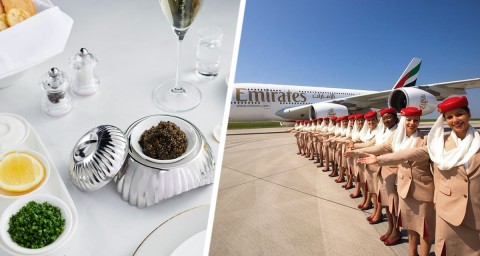 Вкус роскоши: Emirates раскрывает секреты икорного ритуала на борту для богатых туристов