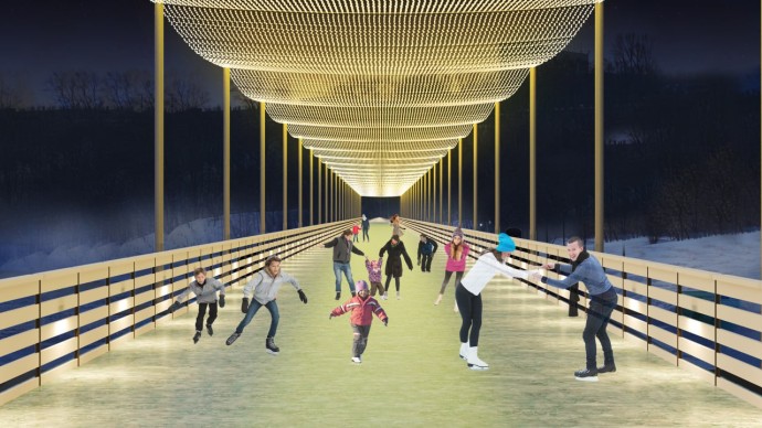 Каток откроется на новой набережной музея-заповедника «Коломенское» Каток откроется на новой набережной музея-заповедника «Коломенское»