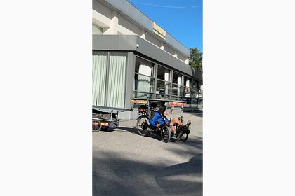 62-летний бельгиец приехал в Россию на трехколесном велосипеде