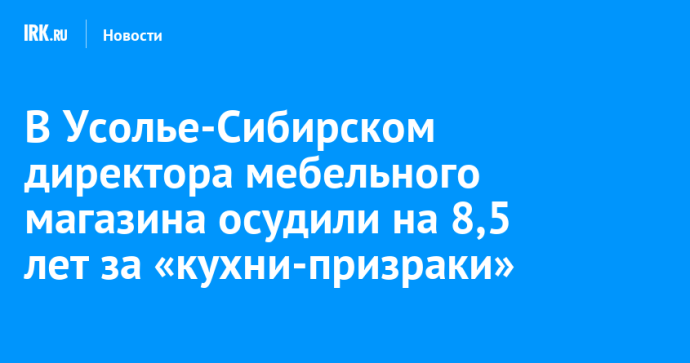 В Усолье-Сибирском директора мебельного магазина осудили на 8,5 лет за «кухни-призраки»