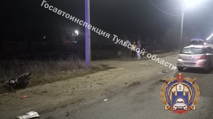 Юноша, управлявший мопедом, госпитализирован после ДТП в Кимовском районе