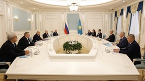 Беседа Михаила Мишустина с Президентом Республики Казахстан Касым-Жомартом Токаевым