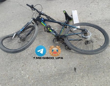 Велосипедист пострадал в ДТП на путепроводе в Уфе