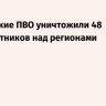 Российские ПВО уничтожили 48 беспилотников над регионами