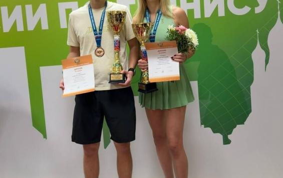 Спортсменка из Курской области стала бронзовым призером Кубка России по теннису в миксте