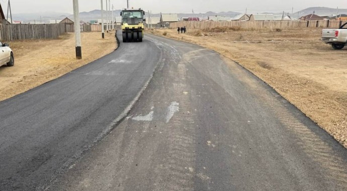 В пригороде Улан-Удэ преображается улица Первомайская В пригороде Улан-Удэ преображается улица Первомайская