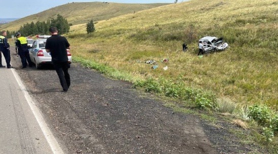 В Башкирии в страшной аварии погибла женщина