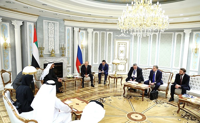 Встреча с Председателем Исполнительного совета Абу-Даби шейхом Халедом Бен Мухаммедом Бен Заидом Аль Нахайяном