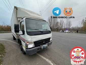 Студент в Уфе сел за руль грузовика без прав