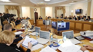 Рассмотрение кандидатуры Игоря Краснова на пост главы ВС РФ в фотоленте РАПСИ