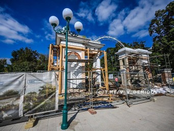 В Белгороде перекрыли центральный вход в парк Ленина