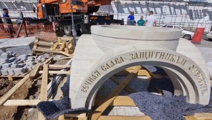 В Астрахани идет сборка часовни защитникам Отечества