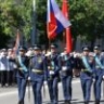 Астрахань торжественно встретила агитпоезд Минобороны России
