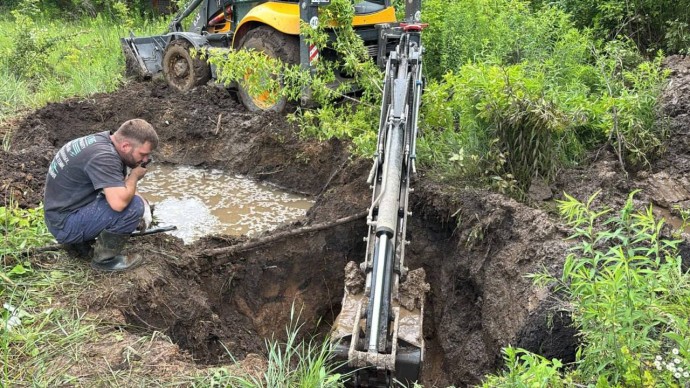 В Северо-Задонске понизилось давления воды из-за аварии