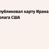 Трамп опубликовал карту Ирана в цветах флага США