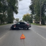 В Саранске 39-летняя женщина на мотоцикле "Кавасаки" попала в ДТП с "Ладой Грантой"