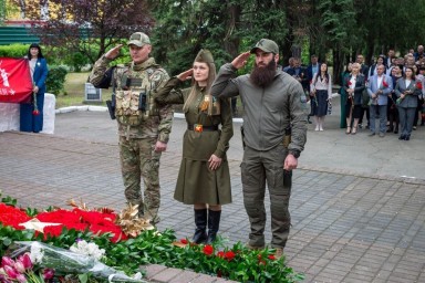 В запорожской Васильевке отметили 80-летие Великой Победы