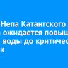В реке Непа Катангского района ожидается повышение уровня воды до критических отметок