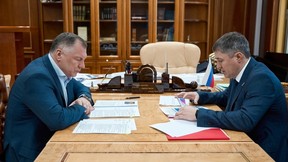 Марат Хуснуллин провёл рабочую встречу с главой Пермского края Дмитрием Махониным