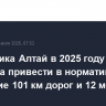 Республика Алтай в 2025 году намерена привести в нормативное состояние 101 км дорог и 12 мостов