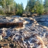 В Амурской области река смыла дорогу вместе с трубами