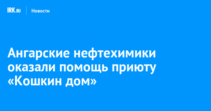 Ангарские нефтехимики оказали помощь приюту «Кошкин дом» Ангарские нефтехимики оказали помощь приюту «Кошкин дом»