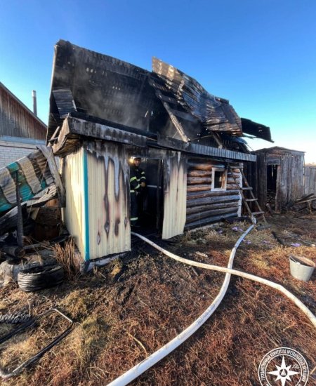 В деревне Башкирии сгорела баня В деревне Башкирии сгорела баня